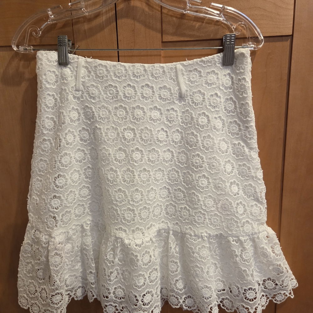 Lulu's White Mini Skirt